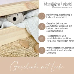Personalisierte Erinnerungsbox aus Holz mit Motiv