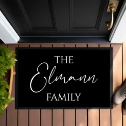 Personalisierte Fußmatte The Family Fußmatte mit Namen Schmutzfangmatte Türmatte Geschenk Fussmatte Zuhause Familie