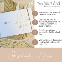 Personalisierte Geldgeschenk Karte Wunscherfüller I Gutschein I Hochzeit I Geburtstagsgeschenk | Jugendweihe KonfirmationI persönliches Geschenk Ruhestand Abschied | Geld verschenken Dankeschön