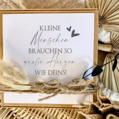 Personalisierte Geschenkbox Erzieherin, Geschenk mit Spruch & Blumen als Dankeschön zum Kindergarten Abschied
