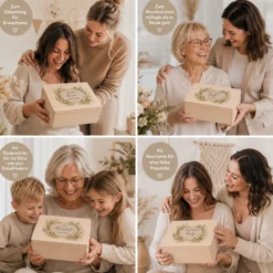 Personalisierte Holzbox mit Wunschtext, Erinnerungskiste mit Namen, Geschenk Geburtstag Hochzeit Abschied Dankeschön Holzkiste Geldgeschenk