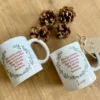 Personalisierte Keramiktasse "Glühwein" mit Spruch und Namen | Weihnachtliche Glühweintasse | Tasse aus Keramik zum Weihnachtsfest