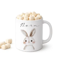 Personalisierte Kindertasse mit Namen – Niedliche Waldtiere
