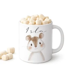 Personalisierte Kindertasse mit Namen – Niedliche Waldtiere