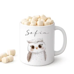 Personalisierte Kindertasse mit Namen – Niedliche Waldtiere