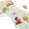 Personalisierte Kinder Trinkflasche "Drache" für Jungen / Mädchen mit Namen | Edelstahl Thermosflasche Dino mit Bambusdeckel | Kita Schule 500ml