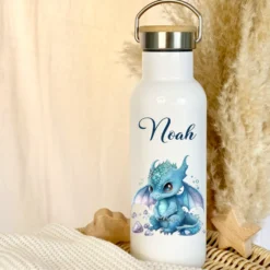 Personalisierte Kinder Trinkflasche „Drache Fabelwesen