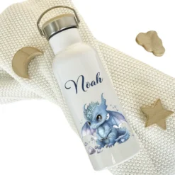 Personalisierte Kinder Trinkflasche „Drache Fabelwesen