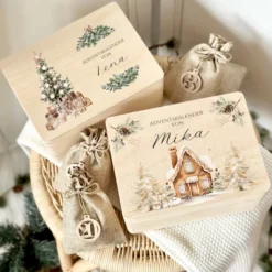 Personalisierter Adventskalender zum Befüllen für Kinder