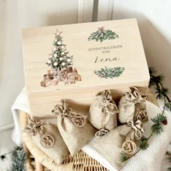 Personalisierter Adventskalender zum Befüllen für Kinder