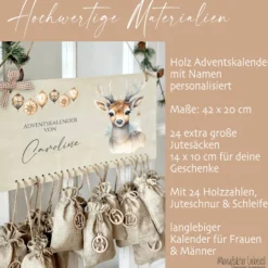 Personalisierter Adventskalender 