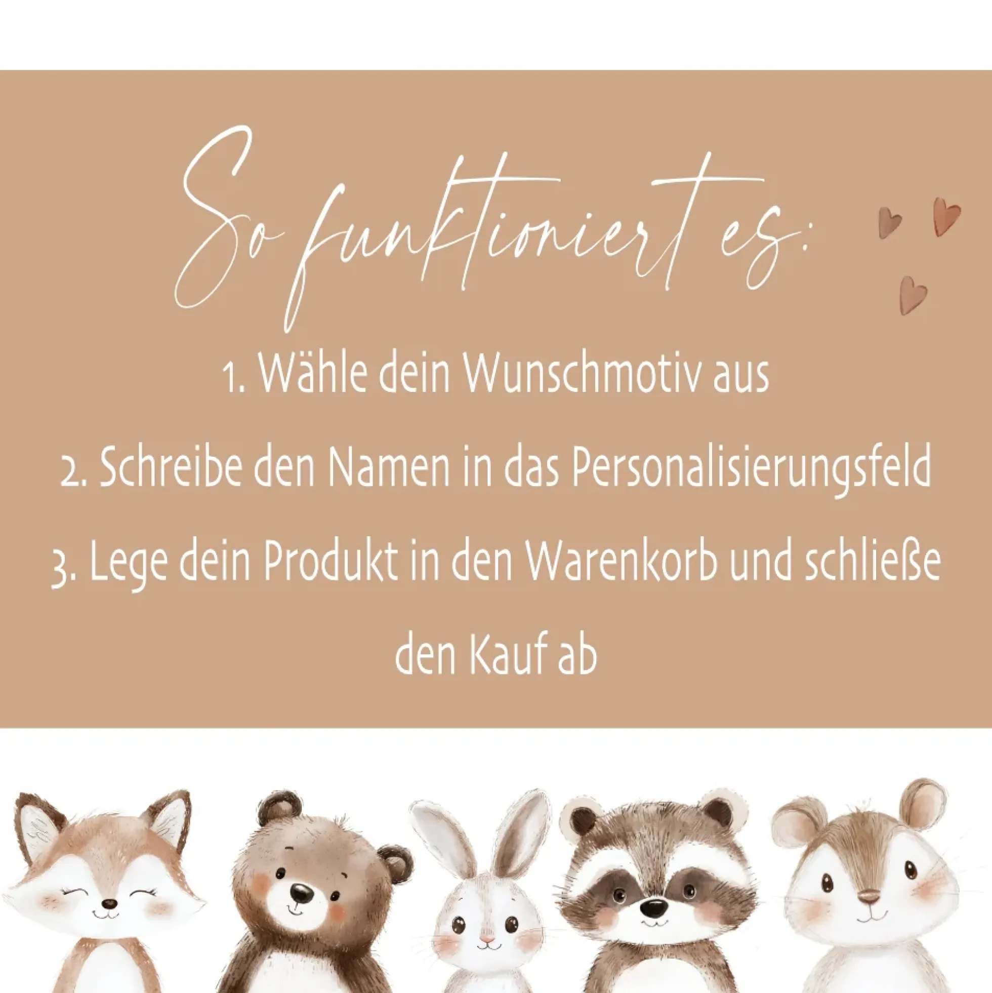 Personalisierter Stiftehalter Waldtiere – Keramik Stifteköcher mit Namen für Kinder