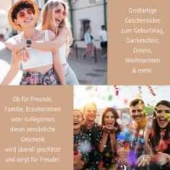 Personalisierter Stoffbeutel für Frauen, 3 Motive: Herzensmensch, Lieblingsmensch, Busenfreundin
