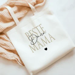 Personalisierter Stoffbeutel, 3 Motive: Beste Mama, Beste Oma, Beste Schwester