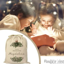 Personalisierter Weihnachtssack zum Befüllen für Erwachsene und Kinder zu Weihnachten