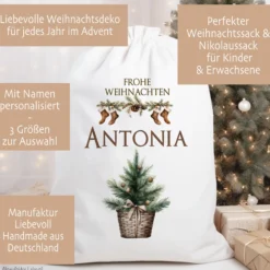 Personalisierter Weihnachtssack
