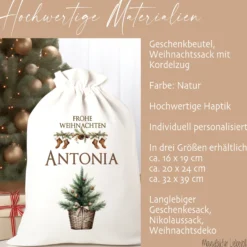 Personalisierter Weihnachtssack