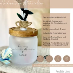 Personalisiertes Geschenkglas