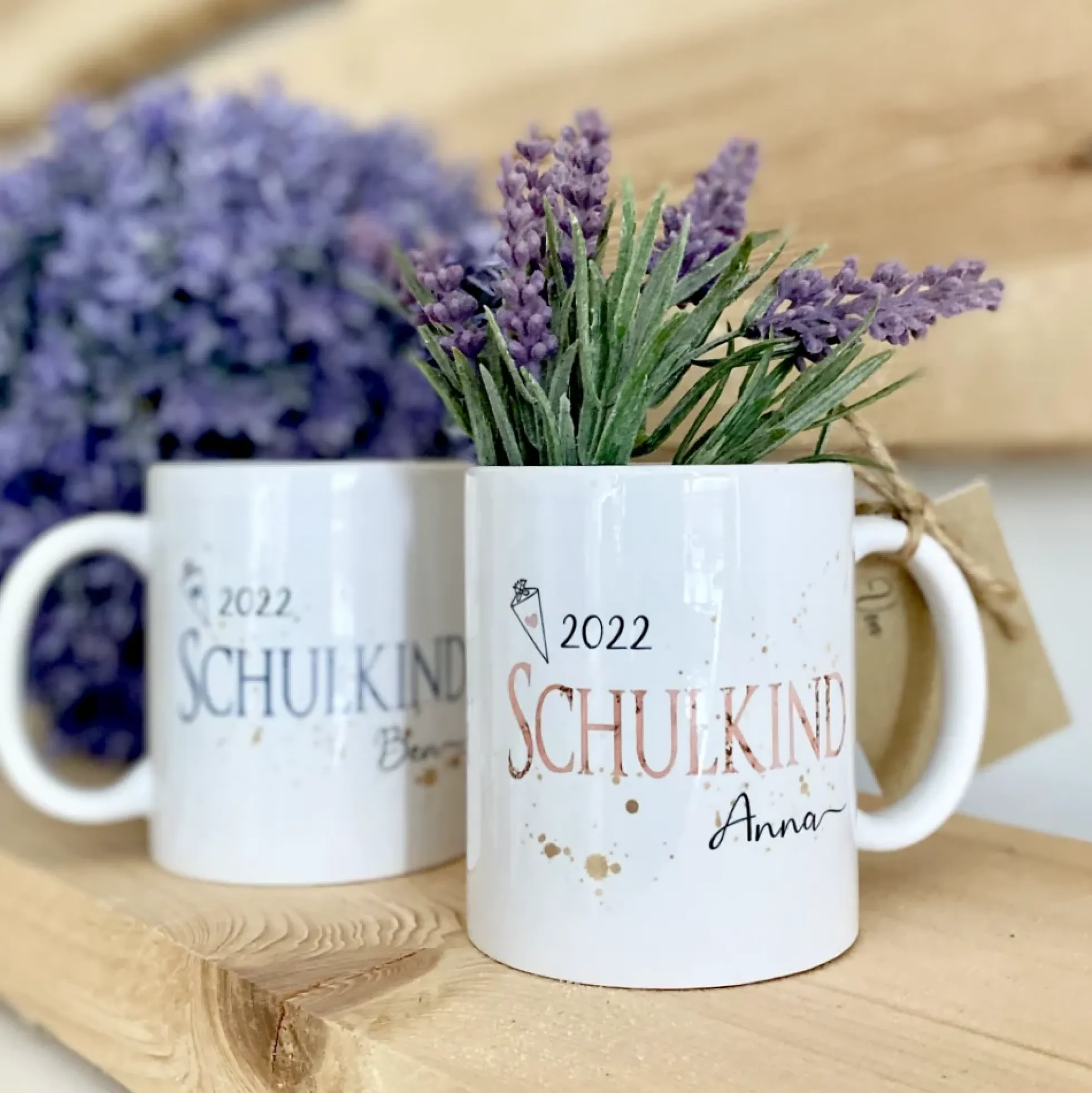 Personalisiertes Geschenk zur Einschulung | Tasse aus Keramik "Schulkind" mit Namen | Einschulungsgeschenk für Mädchen und Jungen | Kreative Geschenkidee zum Schulstart für Kinder | 2 Motivvarianten zur Auswahl
