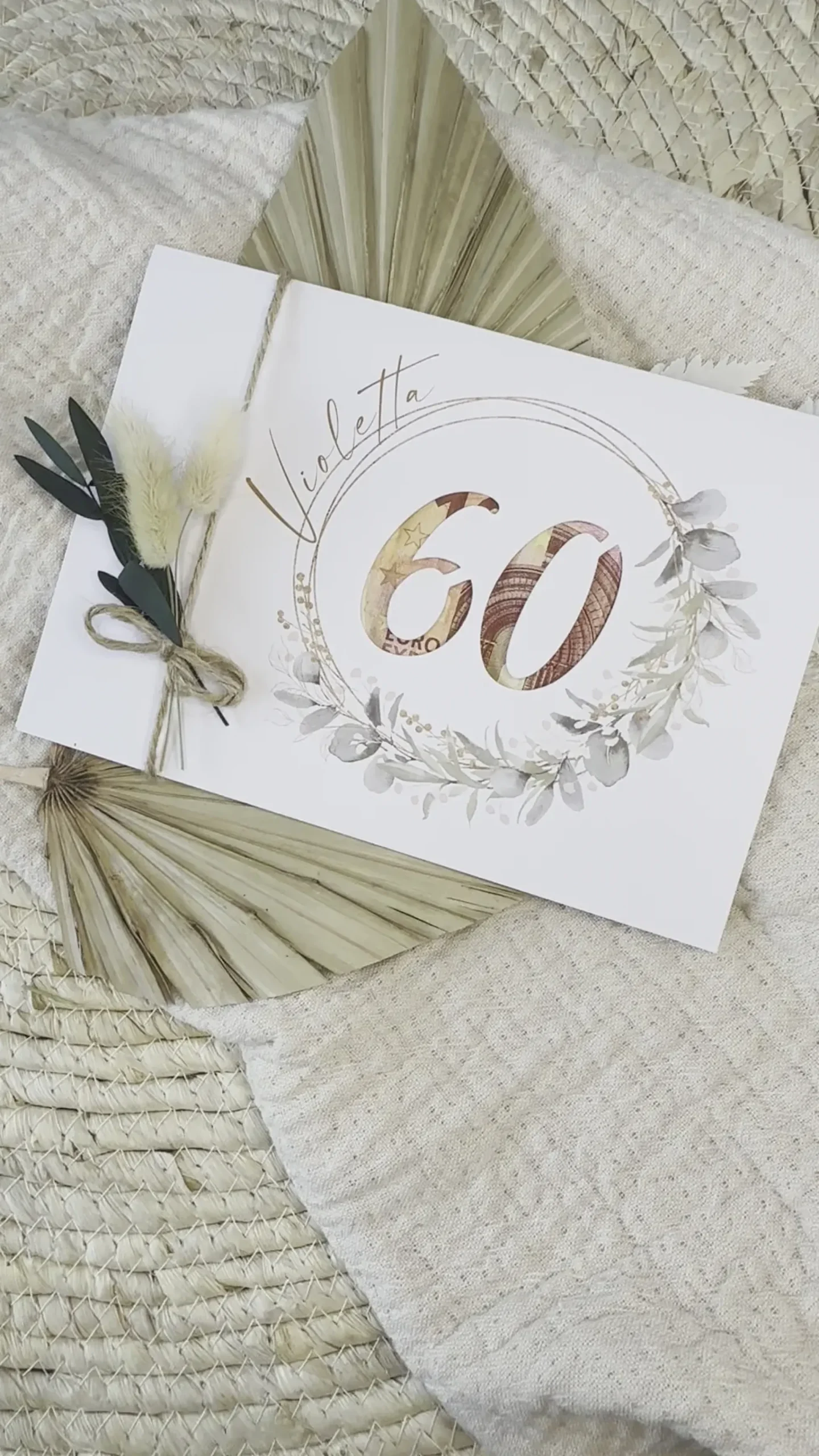 Personalisiertes Geschenk zum runden 18. 20. 30. 40. 50. 60. 70. 80. Geburtstag I Geldgeschenk Spruch Karte I Glückwunschkarte I | Geld verschenken I Geburtstagsgeschenk