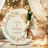 Personalisiertes Hochzeitsgeschenk Geld Geschenk aus Holz zur Hochzeit Geldgeschenk mit Namen u. Datum, Geschenk Hochzeit Tisch Deko Boho