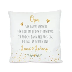 Personalisiertes Kissen mit Spruch 