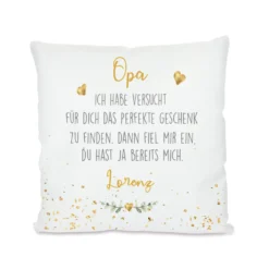 Personalisiertes Kissen mit Spruch 