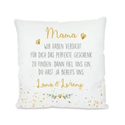 Personalisiertes Kissen mit Spruch 