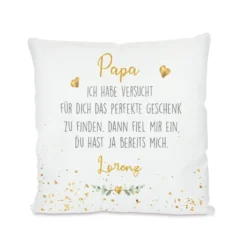 Personalisiertes Kissen mit Spruch 