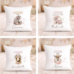 Personalisiertes Kissen zur Einschulung – Schulkind 2026 Geschenk mit Namen