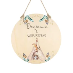 Personalisiertes Namensschild für Kinder zum Geburtstag | Kreative Geburtstagsdeko für Jungen u. Mädchen | Tolles Geschenk zum Kindergeburtstag | 2 Motivvarianten