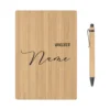 Personalisiertes Notizbuch mit Namen und Wunschtext | Persönliche nachhaltige Geschenkidee für Sie u. Ihn