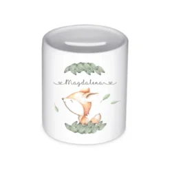 Personalisierte Spardose für Mädchen mit Namen | Schönes Geschenk für Kinder | Niedliches Geldgeschenk u. schöne Geschenkidee | 10 Motive zur Auswahl