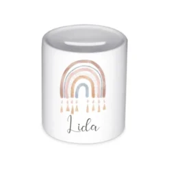 Personalisierte Spardose für Mädchen mit Namen | Schönes Geschenk für Kinder | Niedliches Geldgeschenk u. schöne Geschenkidee | 10 Motive zur Auswahl