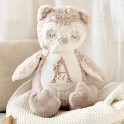 Personalisiertes Plüschtier Namen Datum Spruch Baby Geschenk Geburt Taufe Geburtstag