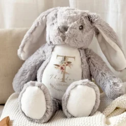 Personalisiertes Plüschtier Namen Datum Spruch Baby Geschenk Geburt Taufe Geburtstag
