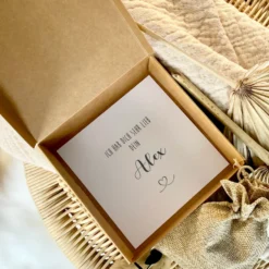 Personalisiertes Vatertagsgeschenk von Tochter Sohn Kindern mit Spruch, Papa Geschenkschachtel zum Geburtstag Geburtstagsgeschenk für Väter