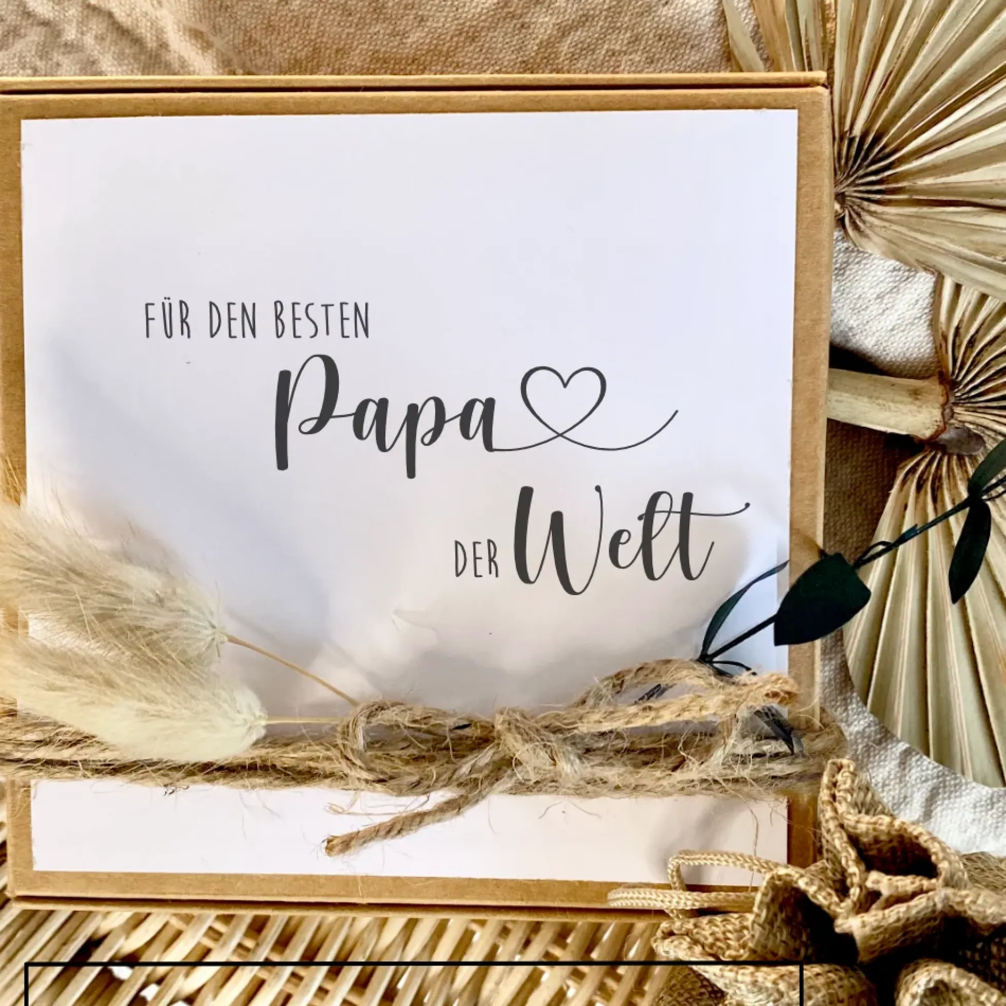 Personalisiertes Vatertagsgeschenk von Tochter Sohn Kindern mit Spruch, Papa Geschenkschachtel zum Geburtstag Geburtstagsgeschenk für Väter