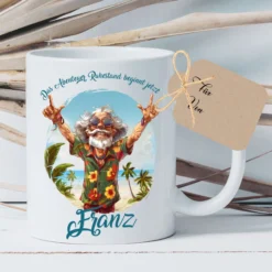 Rente Geschenk Frau Tasse personalisiert Ruhestand Abschiedsgeschenk | 2 Motivvarianten zur Auswahl
