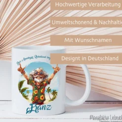 Rente Geschenk Mann Tasse personalisiert Ruhestand Abschiedsgeschenk | 2 Motivvarianten zur Auswahl