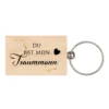 Schlüsselanhänger aus Holz "Du bist mein Traummann" | Originelles Geschenk für Männer, den Partner, Freund und Ehemann