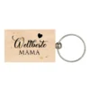 Schlüsselanhänger aus Holz "Weltbeste Mama" | Nachhaltiges Geschenk für Mütter