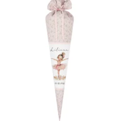 Schultüte Mädchen Personalisiert Schultüte Stoff Ballett Zuckertüte Mädchen Schultüte Tänzerin Einschulung Stoff Ballerina Schultüte