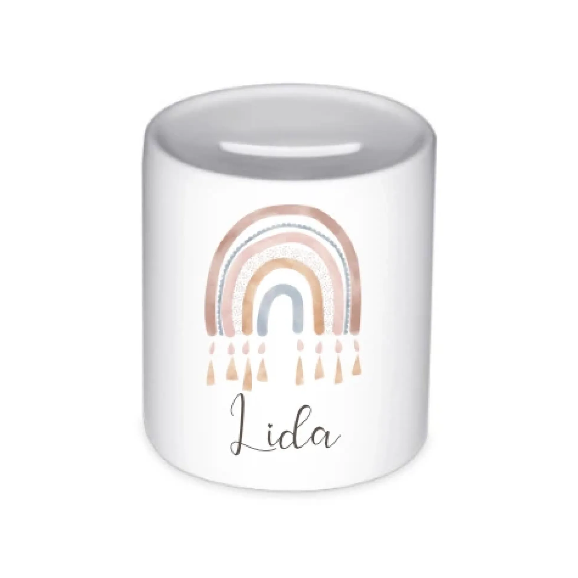 Spardose für Kinder mit Namen | Personalisiertes Geschenk für Mädchen u. Jungen | Originelles Geldgeschenk u. handgefertigte Geschenkidee | 10 Motive zur Auswahl