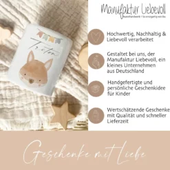 Spardose für Kinder - Personalisiert mit dem Namen, Motiv 
