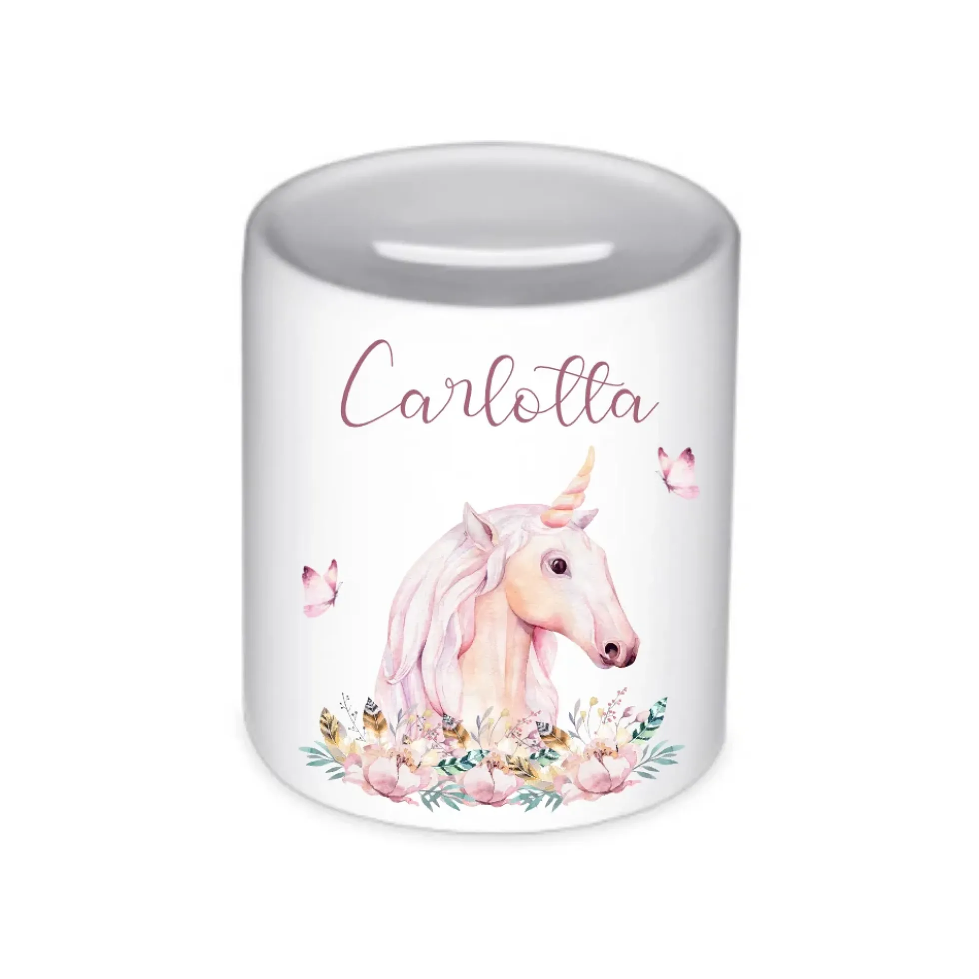 Spardose Hase mit Namen für Kinder | Personalisiertes Geschenk für Mädchen | Originelles Geldgeschenk u. handgefertigte Geschenkidee | 11 Motive zur Auswahl