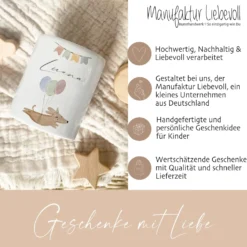 Spardose Hund - Personalisierte Kinderspardose aus Keramik