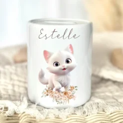 Spardose Personalisiert Spardose Kind Spardose Katze Personalisierte Spardose Baby Geschenk Spardose Kinder