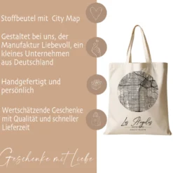 Stoffbeutel City Map mit 23 Städten zur Auswahl ... New York London Berlin Paris uvm.