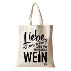 Stoffbeutel mit Spruch, Einkaufstasche mit lustigen Sprüchen
